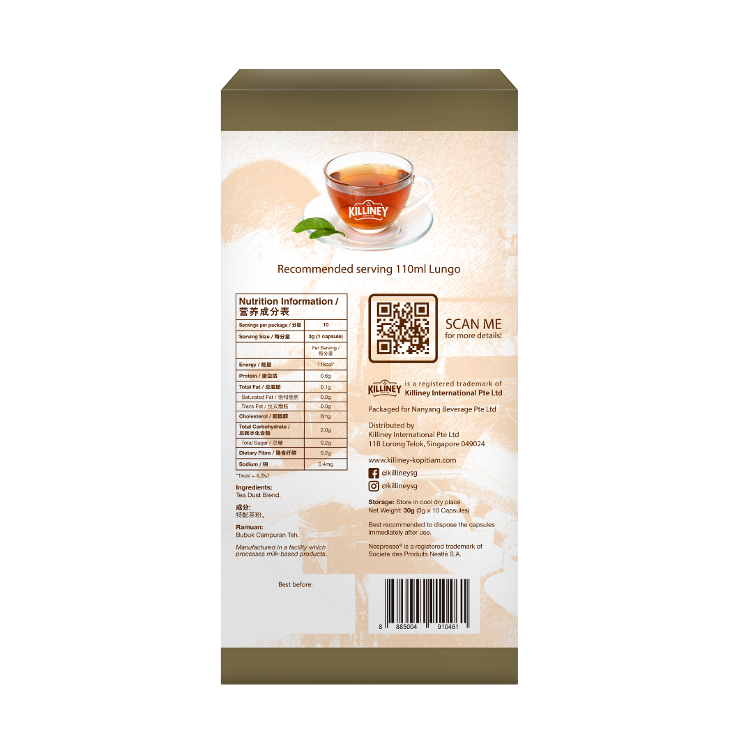 Killiney Kespresso Black Tea (Nespresso Compatible Capsule Pods)