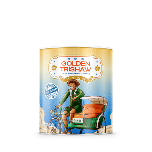 Golden Trishaw Evaporated Milk Creamer 390G