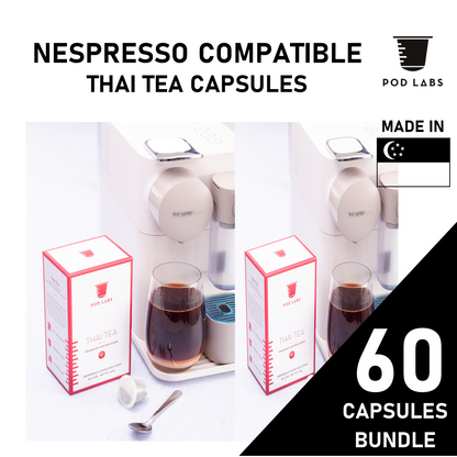 [Bundle of 6 Special] Pod Labs Nespresso Compatible Thai Tea (60 Capsules)